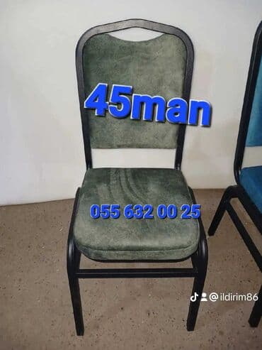 metbext moyka: Mətbəx üçün, Yeni, Qatlanmayan, rəng - Qara Stul — 1