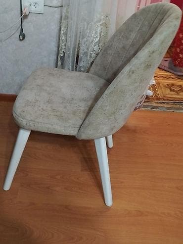 oturacaq stol: Qonaq otağı üçün, Qatlanmayan, rəng - Boz Stul — 1