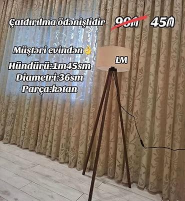 Yeni lampalar✨TORŞER Qiymət : 45₼ Ölçü:hün 1m45smxdiametri36sm — 2