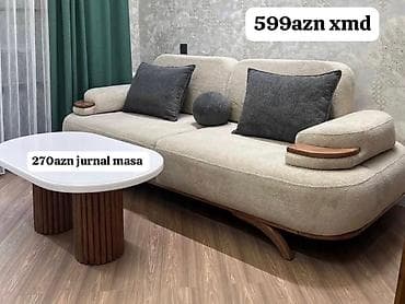 mebel stol stul: Skandinaviya üslubunda dəst – yumşaq divan və jurnal masası Divan: - — 1