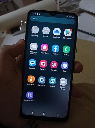 telofo: Samsung Galaxy A12, 64 GB, rəng - Qara, Face ID, Düyməli, Barmaq izi — 1