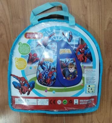 uşaqlar üçün çadır: Spider Man çadır uşaq üçün.
110 SM hündürlüyü 
110 SM eni — 2