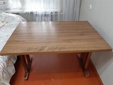 masa transformatoru: Taxta yemək/iş masası - Material: ağac və taxta teksturalı laminat — 1