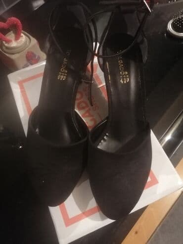 детские кожаные туфли: Туфли, Размер: 39, цвет - Черный, Новый — 1