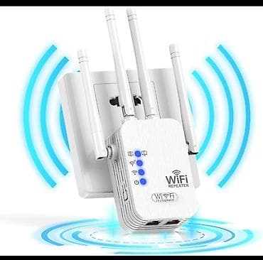 cib ucun wifi: Wi‑Fi Siqnal Gücləndirici / Repeater - Divar prizinə qoşulan kompakt — 1