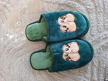 женские бабуши: Домашние тапочки, Размер: 37, цвет - Зеленый, Новый — 3