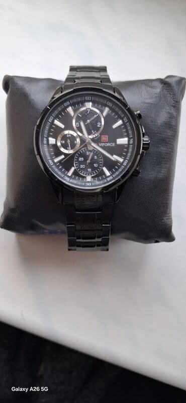 Saat kəmərləri: Qol saatı, NaviForce, rəng - Qara — 2