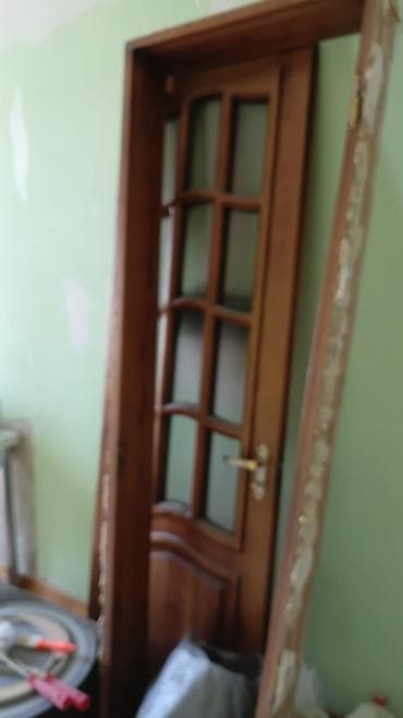 islenmis qapi pencere: Taxta otaq qapıları dəsti - Material: təbii ağac (massiv), klassik — 7