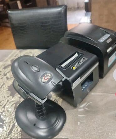 çəki: Barkod oxuyan pistalet Satış çeki çıxardan printer Mallar üçün barkod — 1