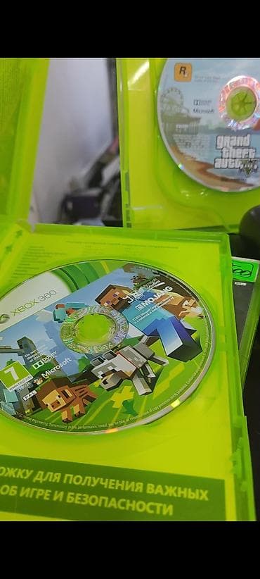 Video oyunlar və konsollar: Xbox 360 iki pult 5 oyun disk və 7 oyun icinde yazılı ela — 6