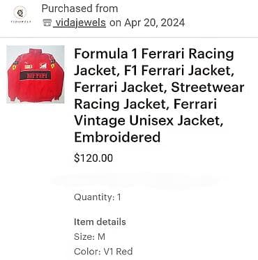 iç geyim: F1 FERRARİ JAKET REAL ALICIYA ENDİRİM EDİLƏR! AMERİKADAN ALINIB — 2