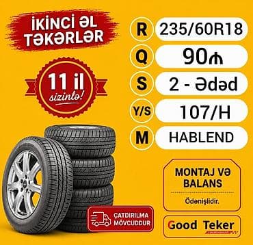 canqan avto: ✅ 235/60R18 Bir cüt yaxşı vəziyyətdə iki ədədin qiyməti 90Azn 📢 — 5