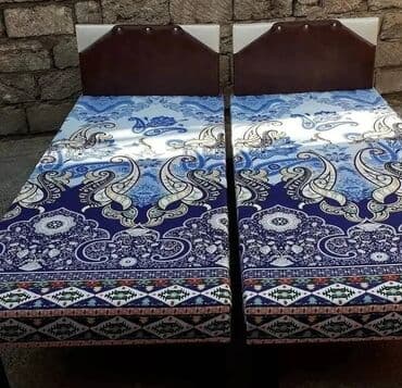 taxt demiri: Təzə çarpayılar. 1 nəfərlik çarpayılar 60 manat. 2 nəfərlik taxt — 19