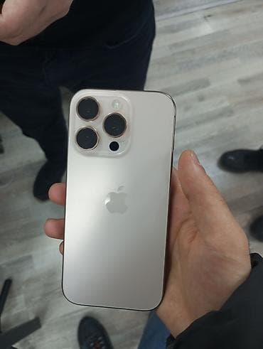 iphone kontakt home: IPhone 16 Pro, 128 GB, Desert Titanium, Zəmanət, Simsiz şarj, Face ID — 6