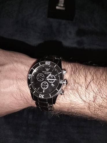 seven friday saat: Qol saatı, Emporio Armani, rəng - Qara — 5