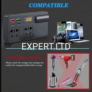 зарядное устройство для автомобильного аккумулятора в баку: Yeni Inverter, 300-700 Vt, 12 - 220 volt, Ünvandan götürmə, Ödənişli çatdırılma, Rayonlara çatdırılma — 10