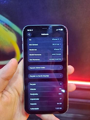 not 10 ikinci el: IPhone 11, 64 GB, Yaşıl, Simsiz şarj — 6
