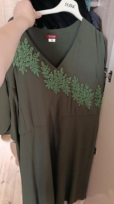 xonca bezemek: Gündəlik don, Maksi, 5XL — 2
