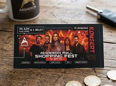 Absheron Mall Shopping Fest konsert bileti 12 aprel - Məkan: Lökbatan
