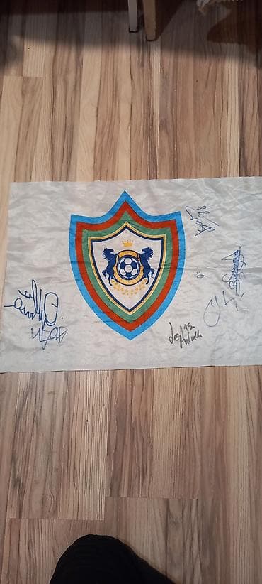 bayraq sifarisi: Endirim olunacaq!! Qarabağ bayrağı futbolçuların imzası Bruno — 1