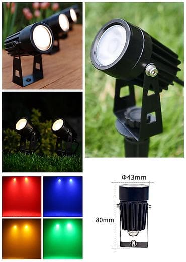 projektör: Bağ və landşaft işıqlandırması üçün LED projektor tipli lampa. Kompakt — 1