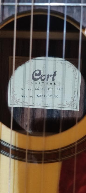 Гитары: Elektro-akustik klassik gitara + çantası - Korpus: kəsimli (cutaway) — 6