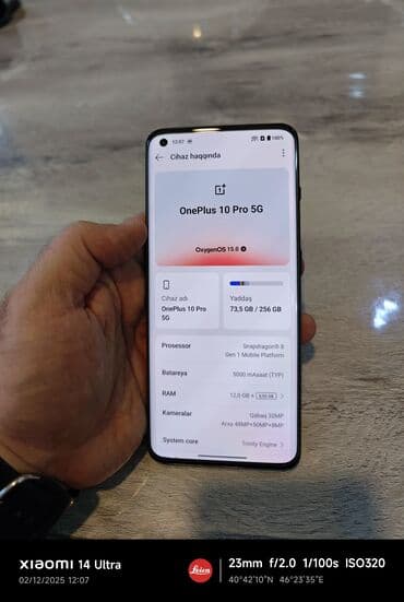 OnePlus 10 Pro, 256 GB, rəng - Qara, Barmaq izi lalafo.az -da OnePlus 10 Pro, 256 GB, rəng - Qara, Barmaq izi