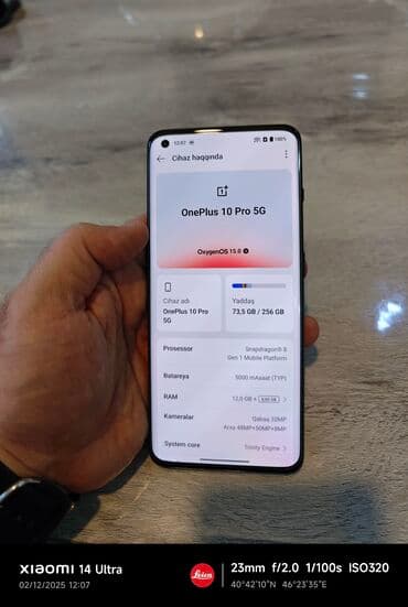 xiaomi mi 8 qiymet: OnePlus 10 Pro, 256 GB, rəng - Qara, Barmaq izi — 3
