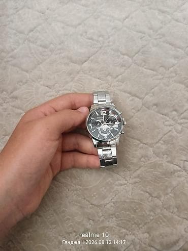 g shock saat: GENEVA kişi qol saatı - Korpus və qolbaq: gümüş rəngli metal, polad — 6