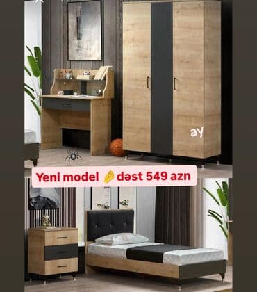 Daraq panellər: Oğlan və qız üçün, Yeni, Yazı masası, Dolab — 1