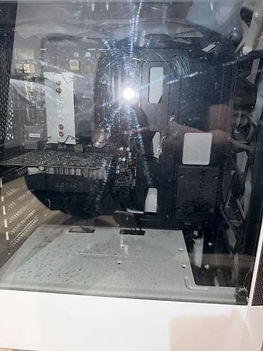 ram ddr 3 msi: Ağ rəngli ARGB işıqlandırmalı oyun/ofis stolüstü kompüter (şüşə yan — 1