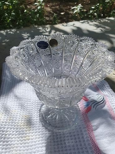 xrusta: Bohemia kristal şirniyyat vazası (BOHEMAX) - Material: orijinal çex — 2