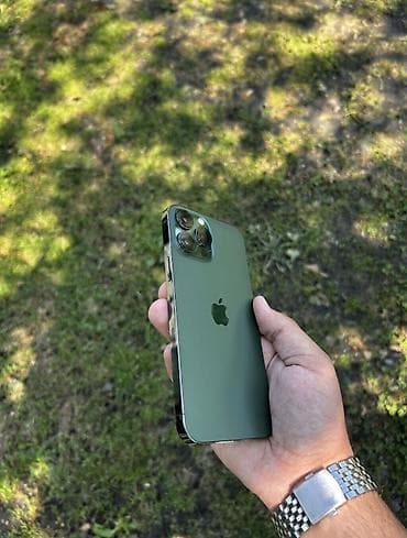 iphone 13 ekrani: IPhone 13 Pro Max, 256 GB, Yaşıl, Simsiz şarj — 1