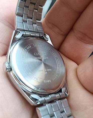 dini saat: Casio kişi qol saatı - Model: MTP seriyası (arxa qapaqda MTP-1383 — 4