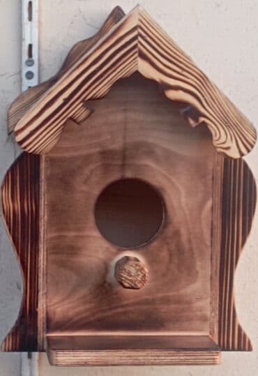 it evləri: Taxta quş evi - Material: tamamilə ağacdan hazırlanıb, alovla — 1