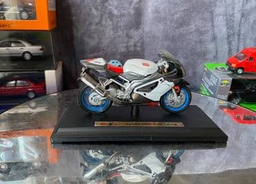 maşın modeli: Коллекционная модель Aprilia RSV 1000R White Red 2006 Maisto Scale — 3