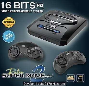 playstation 2 oyun: Retro Super Drive 2 mini – 16-bit HD Video Entertainment System — 1