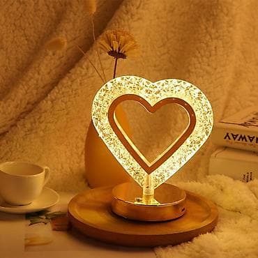 masa usdu: Ürünün adı: Ürək formalı LED masa lampası Təsvir: - Dekorativ ürək — 2