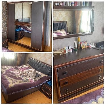 hamam ucun skaf: İkinəfərlik çarpayı, Dolab, Termo, 2 tumba, İşlənmiş — 1