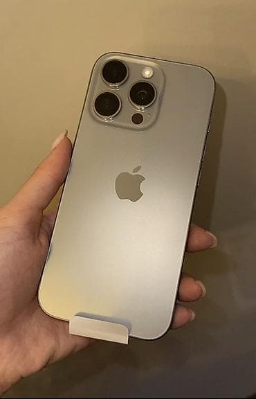 iphone 15 pro max almaq: IPhone 16 Pro, Gümüşü, Face ID — 1