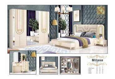 угловая тумба: Двуспальная кровать, 2 тумбы, Турция, Новый — 1