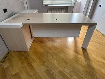 Böyük Ofis Stolu 350 AZN,Masa 120 AZN Ofis masası dəsti – açıq ağac