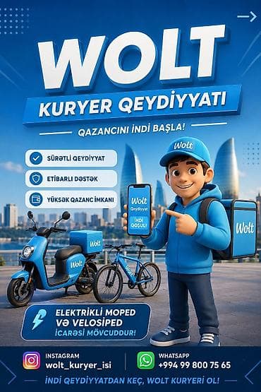 Sürücü-kuryer tələb olunur, Nəqliyyat təmin edilir, Gündəlik ödəniş, Təcrübəsiz lalafo.az -da Sürücü-kuryer tələb olunur, Nəqliyyat təmin edilir, Gündəlik ödəniş, Təcrübəsiz