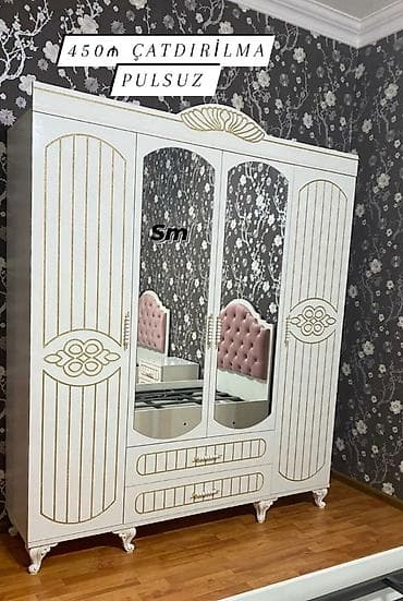 *4 Qapili Dolab şeher içi çatdırilma pulsuz qiymət 450azn* ✨ Ölçüs lalafo.az -da *4 Qapili Dolab şeher içi çatdırilma pulsuz qiymət 450azn* ✨ Ölçüs