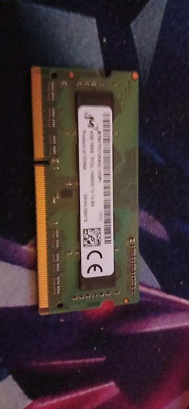 comptel sumqayit: Operativ yaddaş (RAM) 4 GB, > 4000 Mhz, DDR3, Noutbuk üçün, İşlənmiş — 2