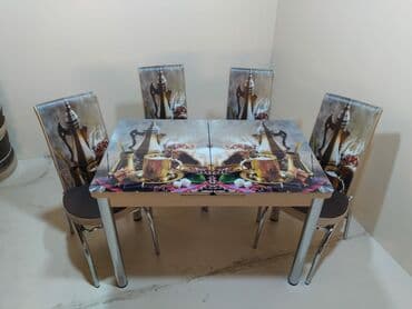 телефон флай 510: *Hazır elde olan* ✔️Türk istehsalı🇹🇷 ✔️Kuxna üçün stol stul dəsti ✔️ — 11