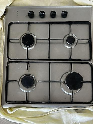 efba soba: Qaz plitəsi – 4 gözlü, inox səth - 60 sm enli, tezgaha quraşdırıla — 2
