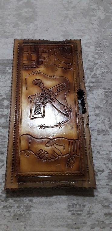 kamp çadiri: Taxta oyma nərd dəsti - Material: tam ağacdan (qatı, cilalanmış), əl — 6