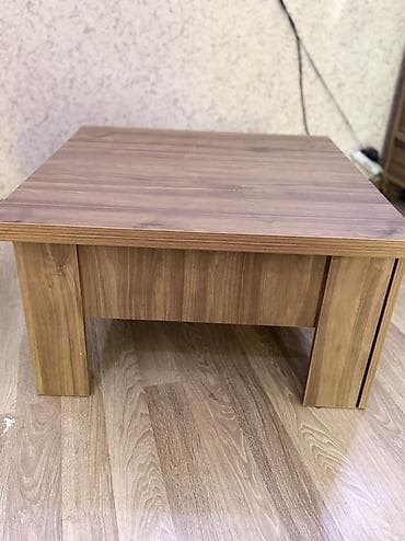 Kvadrat masa, Transformer, Təkərsiz, Teksturalı laminat — 2