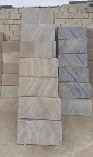 mermer pilleken: Qumdaşı fasad plitələri - Material: təbii qumdaşı - İstifadə — 11